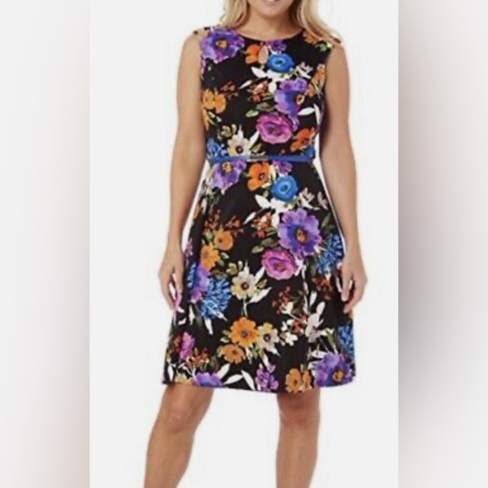 Suite 7 Floral A-line Dress